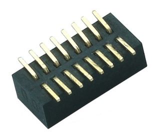 2 * 8 دبوس النحاس الذهب فلاش سمت رأس مربع موصل 1.0 ملليمتر PA9T