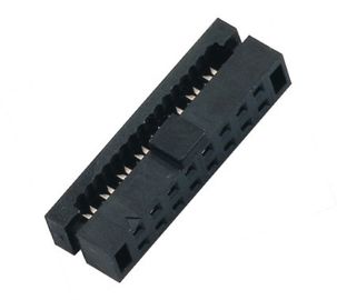 WCON 2.00mm IDC Socket PBT الأسود Idc الشريط موصلات الكابلات مع عثرة الفوسفور البرونزية