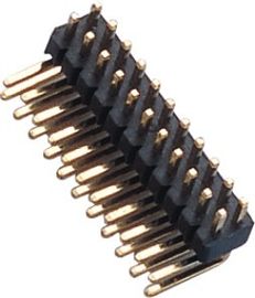 1.27 مم رأس الدبوس زاوية الحق ارتفاع في درجة الحرارة البلاستيك ديب H = 1.5 PA9T أسود UL94V-0