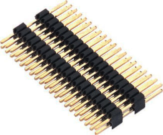 1.27mm دبوس رأس موصل صف مزدوج مزدوج بلاستيك PA9T أسود بب دبوس رابط