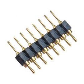 DIP WCON PCB 2.54mm جولة دبوس موصل 8 دبوس مع PPS PA46 أو PA6T عازل