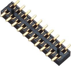 2.00mm أنثى رأس الموصل صف مزدوج SMT PA9T المجلس الأسود إلى اتصال الأسلاك
