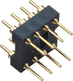 موصل مقبس IC 2.54mm لنوع البطاقة PCB Min 100 دورات ذهبي / فلاش