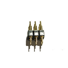 WCON 2.54mm رأس الدبوس المشكل صف مزدوج PPS BK H = 3.0 فلاش ذهبي مستقيم