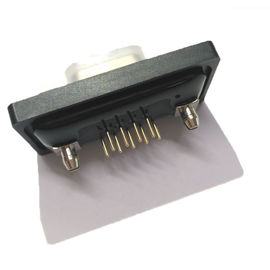 WCON D موصل فرعي 9 PIN أنثى صف مزدوج مقاوم للماء PBT أسود ROHS