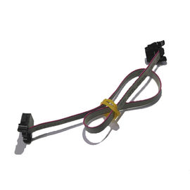 WCON 2.54mm IDC 6P Latch Header مع SR PBT أسود Sel.1U &quot;Au / Ni ROHS