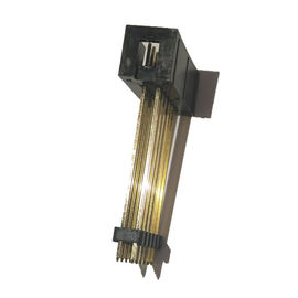 2.54mm الملعب مربع رأس موصل مستقيم PBT الأسود ، إضافة البلاستيك بنفايات 12P