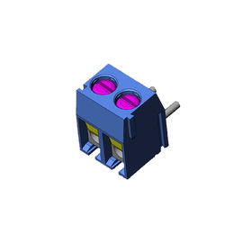 الصلب المسمار اليورو نمط محطة كتلة 3.50mm مع حماية الأسلاك 2P H = 8.4 زاوية الحق