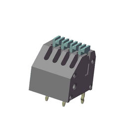 2.50 دمج محطة كتلة موصل مجتمعة نوع 4PIN رمادي سن مطلي H = 11.50 بنفايات