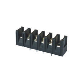 7.62mm كتل محطة صف واحد PA66 أسود سن مطلي 25٪ غف UL94V-0 النحاس