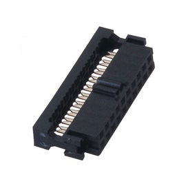 20 دبوس 2.00mm IDC المقبس موصل أنثى مع عثرة PBT الفوسفور البرونزي Sel Au / Sn