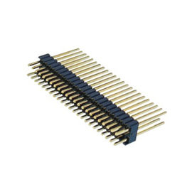 وكون 1.27 * 2.54mm بب رأس موصل مزدوج البلاستيك 180 درجة ديب PA9T النحاس H = 2.54