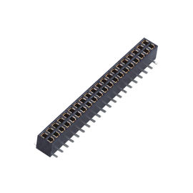 2.00mm أنثى رأس الموصل صف مزدوج SMT PA9T المجلس الأسود إلى اتصال الأسلاك