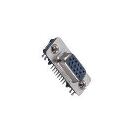 WCON D type 15 pin connector 25mΩ أقصى مقاومة للتلامس 500V AC / DC أزرق / أسود