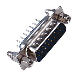 WCON 180 ° DIP D- SUB ثنائي الصف 9 دبوس موصل ذكر PBT نوع النحاس 3.0AMP التصنيف الحالي ROHS
