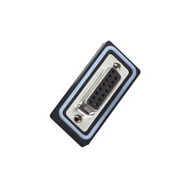 WCON 15P D-SUB Connector Female Dual Rows Solder Type مقاوم للماء أسود