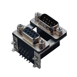 WCON D Shell Connector الزاوية اليمنى 9 دبوس D نوع موصل ذكر صف مزدوج