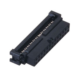 WCON 2.00mm IDC Socket PBT الأسود Idc الشريط موصلات الكابلات مع عثرة الفوسفور البرونزية