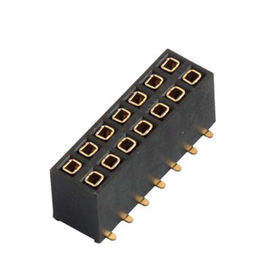 أنثى صف مزدوج رأس موصل سمت مع آخر 1.0AMP 1.27mm H = 2.0