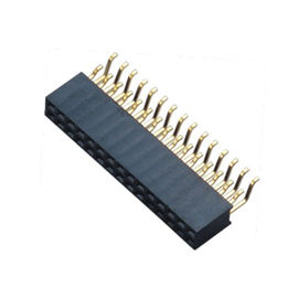 1.27mm h = 4.3 أنثى رأس موصل المزدوج جبيرة صف مزدوج رأس