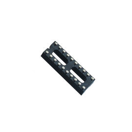 WCON 2.54mm IC Socket DIP رأس دبوس دائري H = 3.0 ، L = 7.43 صف الملعب 7.62 أسود ROHS