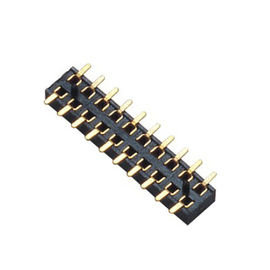 1.27mm صف مزدوج 180 ° سمت رأس دبوس موصل أنثى مع آخر آخر والمعادن