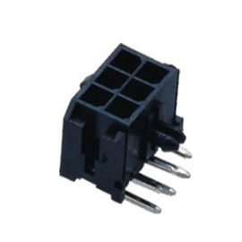 المزدوج الصف 3.0mm سلك الإسكان إلى المجلس موصل LCP الأسود ROHS مطابقة مع WF3001-T