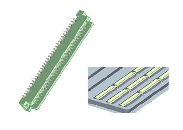 موصل الأوروبي مستقيم DIP PBT الرمادي Pcb ذكر 96Pin Din 41612 2.54mm ROHS