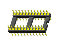 2.54 مللي متر IC Socket Connector 20P Round Pin Header PCB plate H = 3.0 Black ROHS