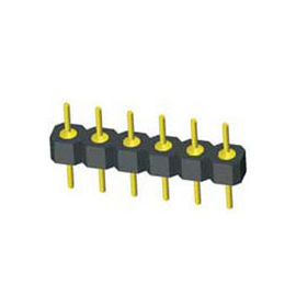 DIP WCON PCB 2.54mm جولة دبوس موصل 8 دبوس مع PPS PA46 أو PA6T عازل