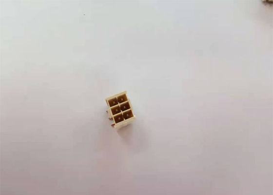 2.54mm رقاقة 2 * 3P SMT W / T سلك مزلاج إلى لوحة الموصل W / O قطع النحاس