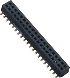 1.00mm لوح إلى لوحة صف مزدوج موصل رأس أنثى SMT PA9T أسود