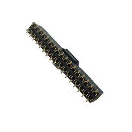SMT Type Pin Header Connector Female 2.54 درجة صف مزدوج صف H = 7.1 Gold Flash ROHS